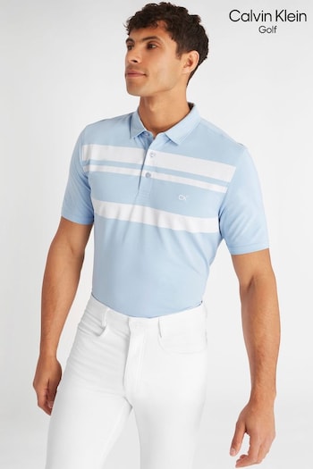 Calvin Klein Golf Mint Blue Fort Jackson sweatshirt Polo Shirt (N70503) | £50