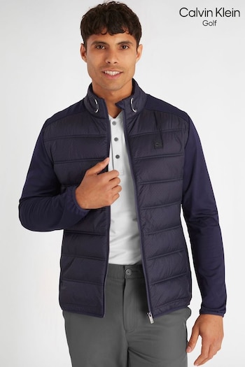 Calvin Klein Golf Blue Rangewood Full Zip Hybrid Jacket (N70512) | £90