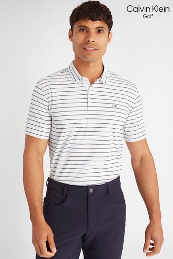 Calvin Klein Golf Silverstone White polo shirt (N70518) | £50
