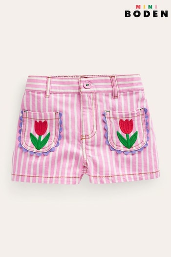 Boden Pink Patch Pocket Lucia Shorts (N70556) | £25 - £29