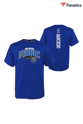 Fanatics Blue NBA Orlando Magic Name & Number T-Shirt - Paolo Banchero (N70592) | £28