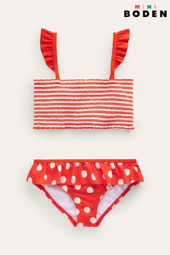Boden Red Smocking Pretty Bikini (N70613) | £25 - £29