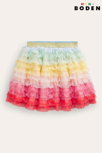 Boden Pink Tulle Ruffle Skirt (N70614) | £34 - £39