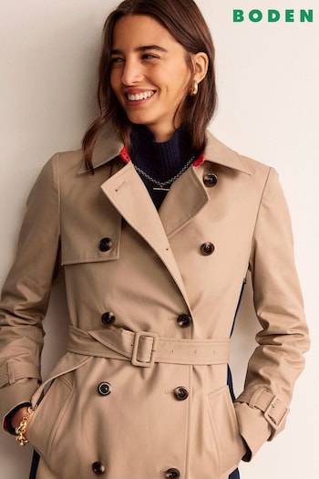 Boden Natural Colour Block Trench Coat (N70672) | £250