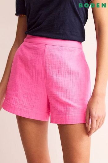 Boden Pink Doublecloth Shorts (N70697) | £45