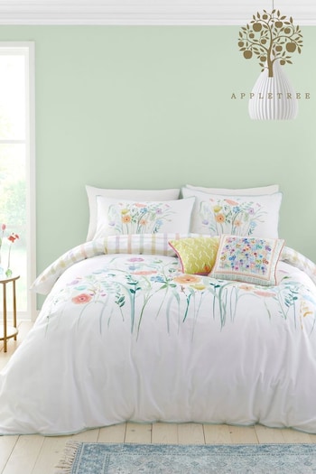 Appletree Multi Gardenia 100% Cotton Duvet Cover Set (N70914) | £35 - £65