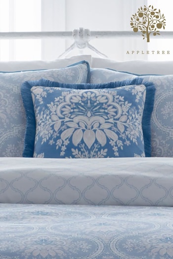 Appletree Blue Alexia Luxe Velvet Filled Cushion (N70989) | £16