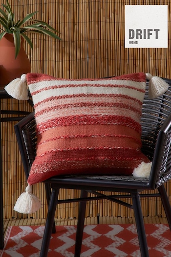 Drift Home Terracotta Red Grayson Outdoor Filled Cushion (N71013) | £16
