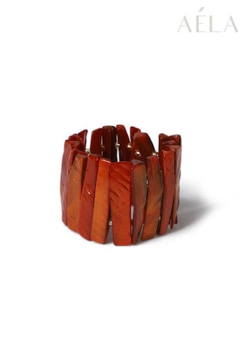 Aela Red Shell Stretch Bracelet (N71041) | £15