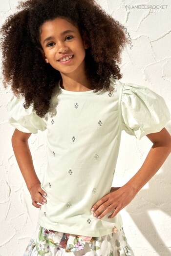 Angel & Rocket Renata Puff Sleeve T-Shirt (N71088) | £16 - £20