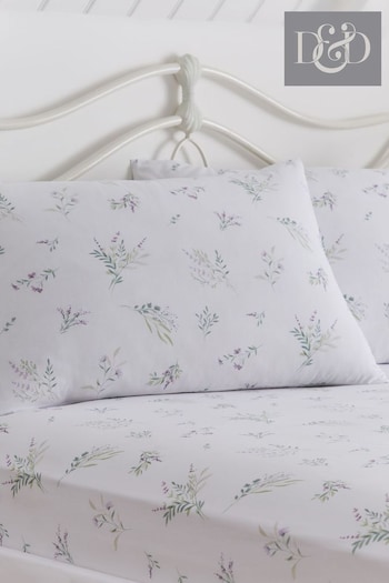D&D Lilac Chloe Soft Touch 28cm Fitted Bed Sheet Fitted Set (N71102) | £16 - £25