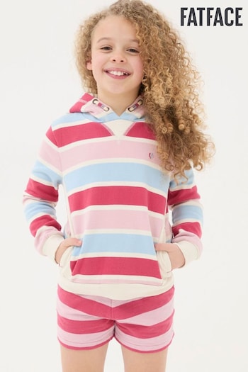 FatFace Pink Grow Stripe Crew Sweatshirt (N71116) | £22.50