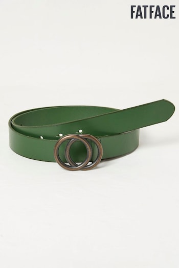 FatFace Green Jean Double Circle Belt (N71161) | £29.50