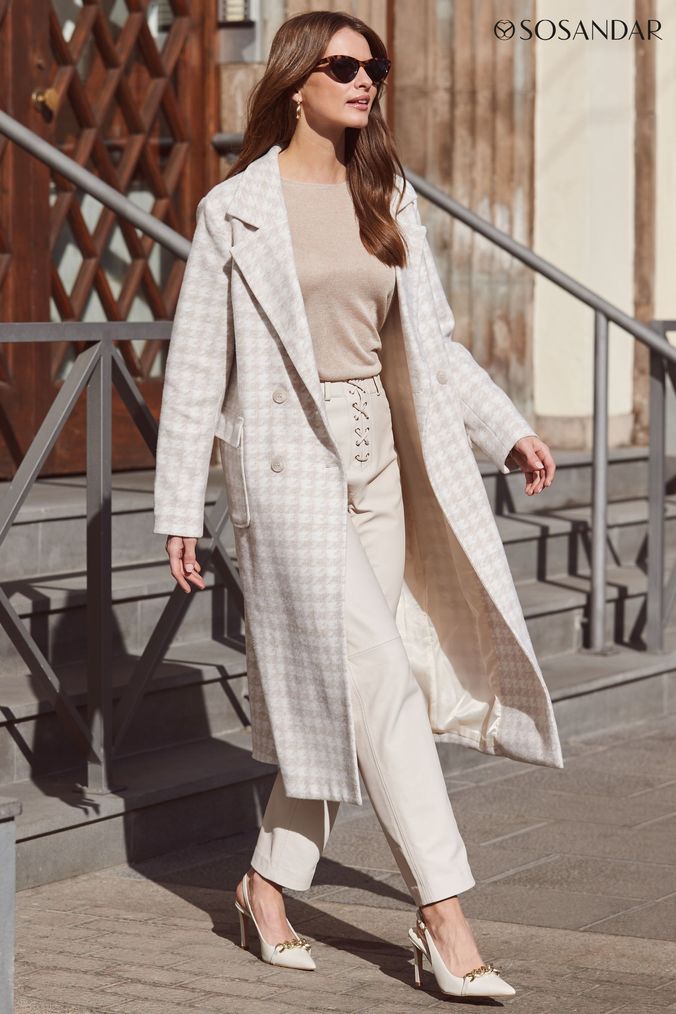 Ladies beige coatigan on sale