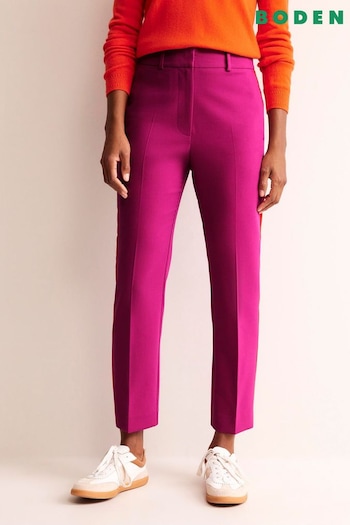 Boden Purple Kew Side Stripe Trousers (N71336) | £90