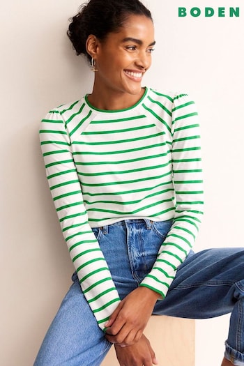Boden Green Arabella Stripe T-Shirt (N71386) | £35