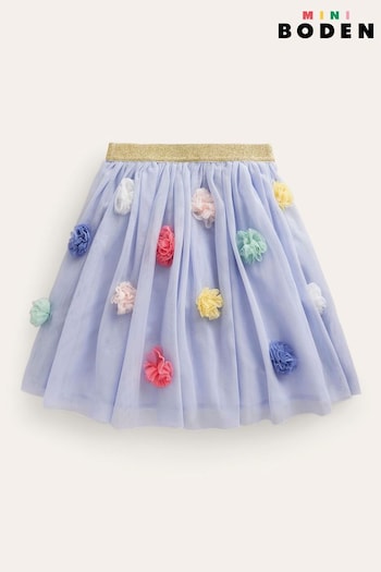 Boden Blue Pom Pom Tulle Midi Skirt (N71390) | £37 - £42