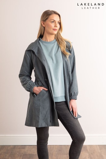 Lakeland Leather Grey Pax Coat (N71398) | £60