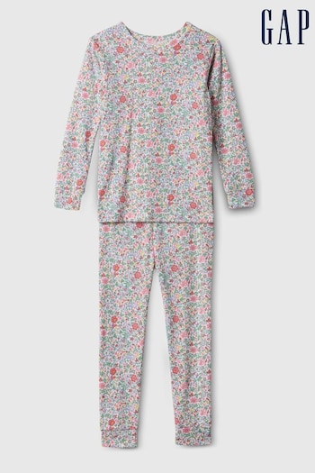 Gap Pink Floral Organic Cotton Graphic Print Pyjama Set (12mths-5yrs) (N71467) | £18