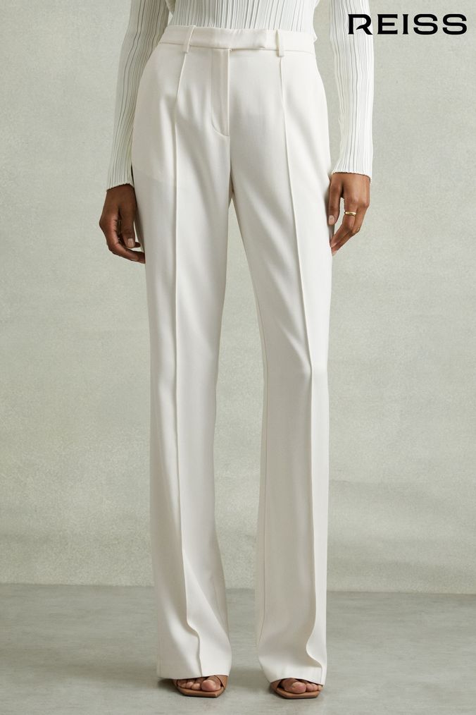 Buy Women s Suit Trousers Flared Tailoring Online Next UK