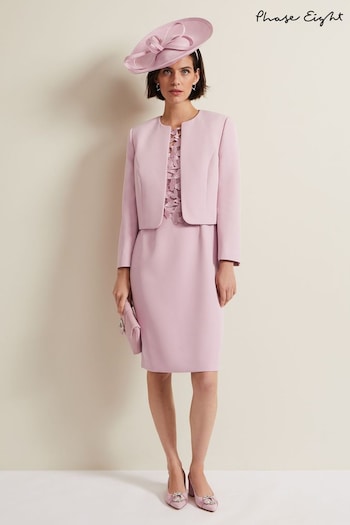 Phase Eight Pink Embellished Dress (N71521) | £129
