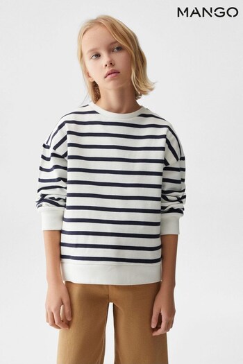 Mango Striped Hooded Sweatshirt (N71586) | £23