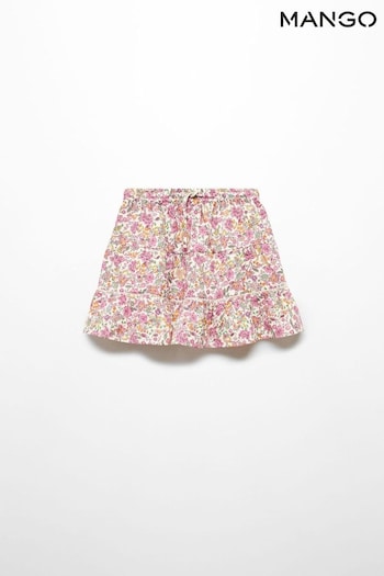 Mango Ruffle Flower Print Skirt (N71623) | £20