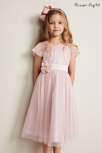 Phase Eight Pink Jasmine Tulle Fit and Flare Dress (N71645) | £69