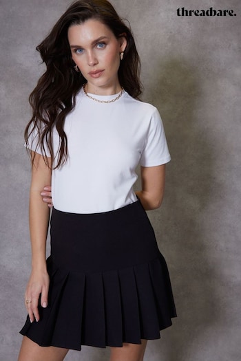 Threadbare Black Mini Pleated Tennis Skirt With Stretch (N71679) | £32