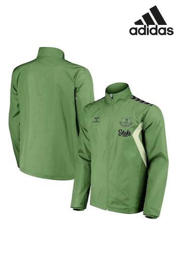 adidas Green Everton Hummel Training Rain Jacket (N71711) | £70