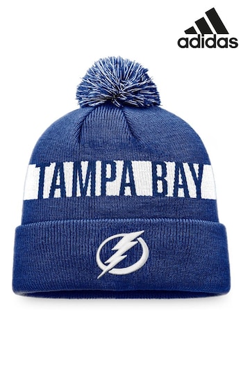 adidas Blue NHL Tampa Bay Lightning Fundamental Bobble Hat (N71725) | £22