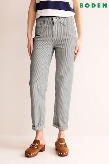 Boden Grey Mid Rise Slim Jeans (N71737) | £90