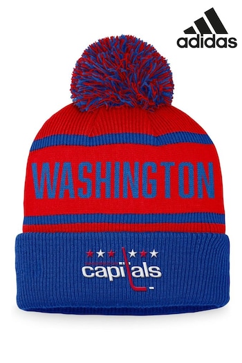 adidas Red NHL Washington Capitals Heritage Bobble Hat (N71749) | £22