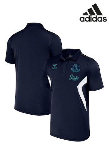 adidas Blue Everton Hummel Training Poly Polo Shirt (N71779) | £40