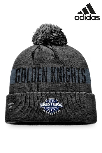 adidas Black NHL Vegas Golden Knights Fundamental Bobble Hat (N71792) | £22