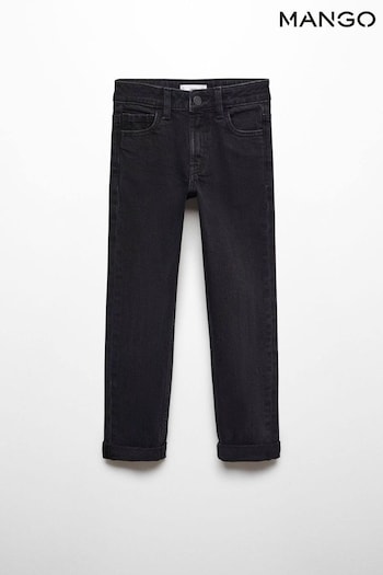 Mango Regular-Fit Black Jeans Chiffon (N71809) | £23