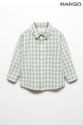 Mango Gingham Check Cotton Shirt (N71888) | £15