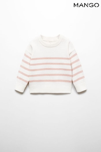 Mango Striped Cotton-Blend Sweater (N72095) | £18