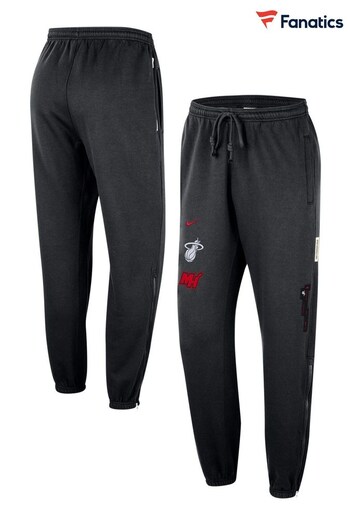 Fanatics NBA Miami Heat City Edition Courtside Standard Issue Black Joggers (N72258) | £78