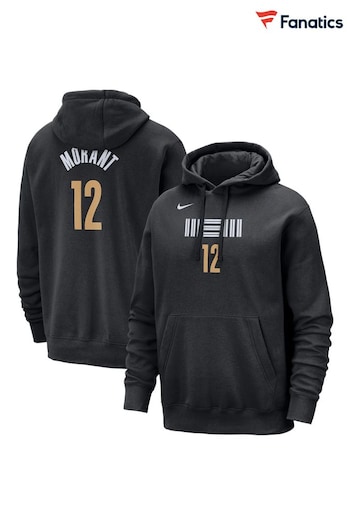 Fanatics NBA Memphis Grizzlies City Edition Name & Number Black Hoodie - Ja Morant (N72296) | £70