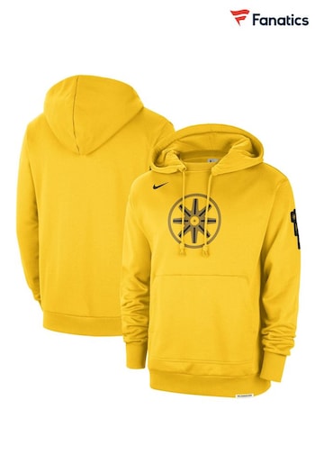 Fanatics Yellow NBA Golden State Warriors City Edition Standard Issue Courtside Hoodie (N72299) | £83