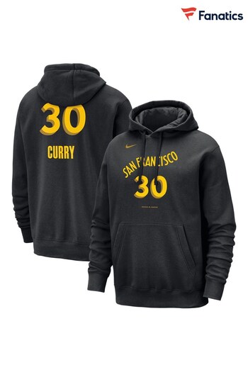 Fanatics NBA Golden State Warriors City Edition Name & Number Black Hoodie - Stephen Curry (N72314) | £70