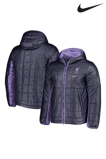 Nike Purple Liverpool Fleece Lined Hooded Jacket (N72318) | £120