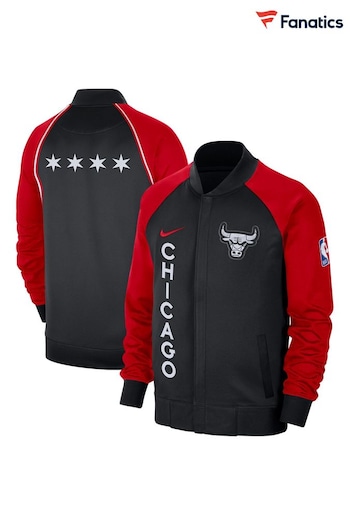 Fanatics NBA Chicago Bulls City Edition Thermaflex Black Jacket (N72343) | £135