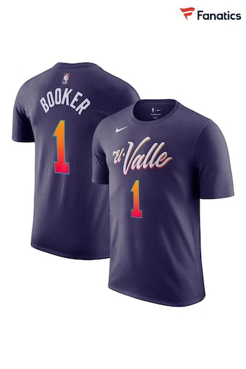 Fanatics Blue NBA Phoenix Suns City Edition Name & Number T-Shirt (N72345) | £33