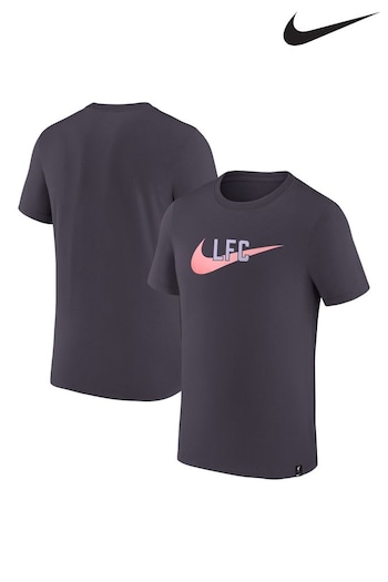 Nike New Blue Liverpool Swoosh T-Shirt (N72370) | £28