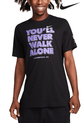 Nike Black Liverpool YNWA T-Shirt (N72373) | £28
