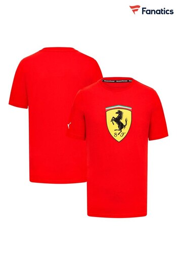 Fanatics Red Scuderia Ferrari Large Shield T-Shirt (N72428) | £33