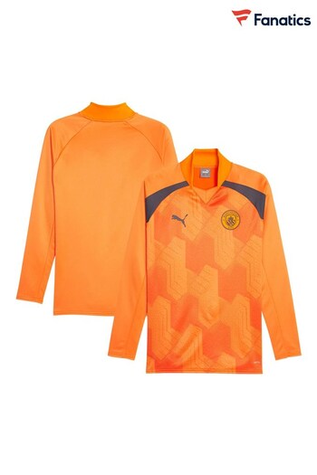 Fanatics Orange Manchester City Pre Match Sweatshirt (N72460) | £65