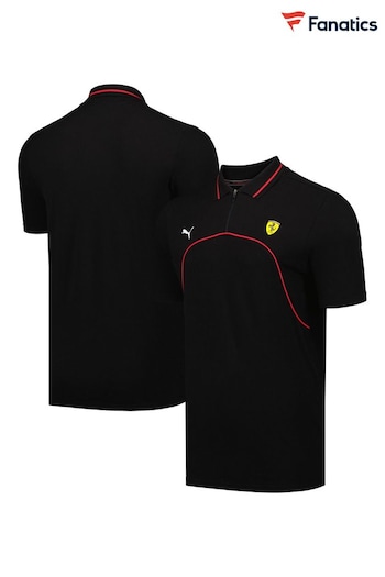 Fanatics Scuderia Ferrari Race Black North Polo Shirt (N72466) | £62